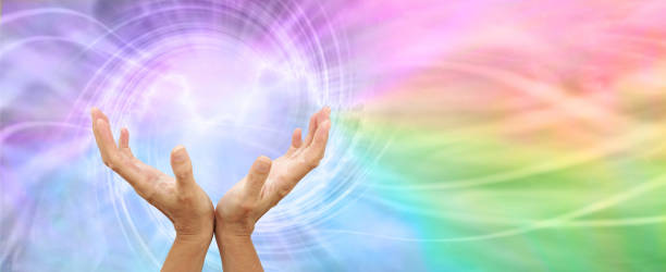 istock Healing Rainbow Vortex Energy Phenomenon Message Banner 1317927802