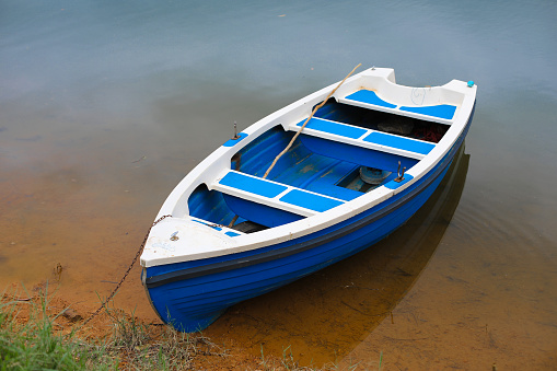 A boat on the river side