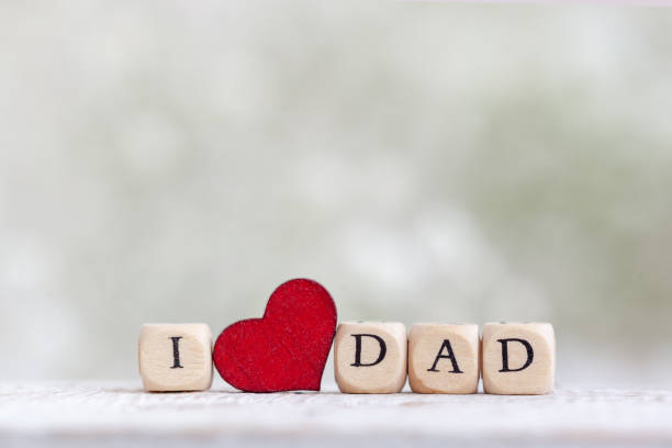 istock Happy Father s Day greeting card with text I love Dad. 1317944536