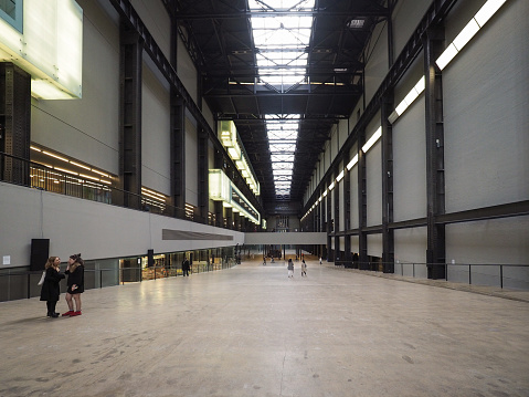 London, Uk - Circa June 2017: Turbine Hall at Tate Modern art gallery in South Bank power station