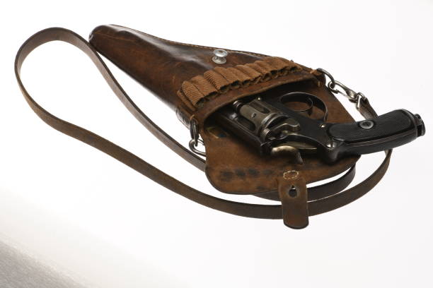 istock Gun from a personal collection on a white background 1317949341