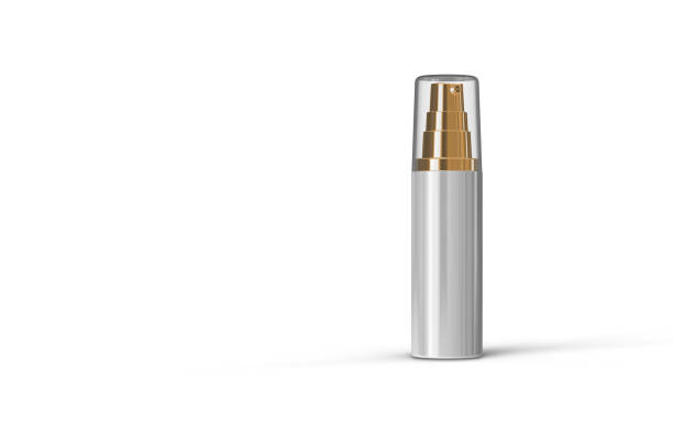 istock High resolution cosmetic bottle package 3d rendering isolated mockup fit for your design element. 1317951304
