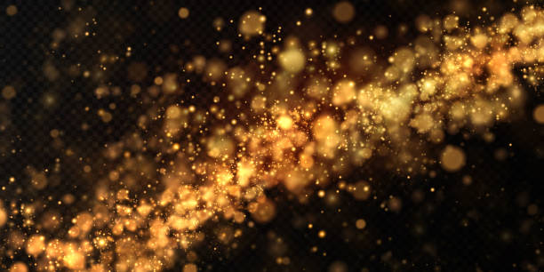 istock Glittering particles of fairy dust. Magic concept 1317962466