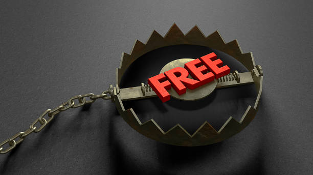 istock Trap with a FREE red word shape bait 1317967872
