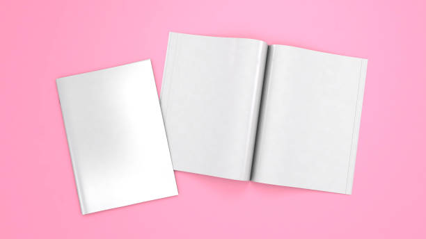 istock Open magazine mockup. Blank magazine template for copy space 1317967882