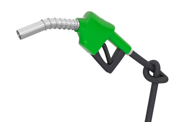 istock Knot from the fuel pump. isolated on white background 1317967991