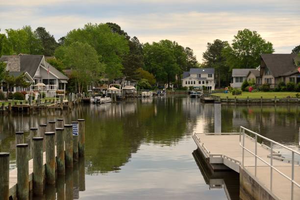 istock Waterfront Residences and Boat Ramp 1317972211