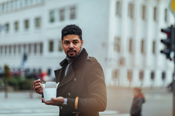 istock Lunch break at the city streets 1317974978