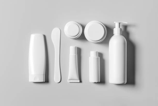 istock High resolution cosmetic bottle package 3d rendering isolated mockup fit for your design element. 1317976727