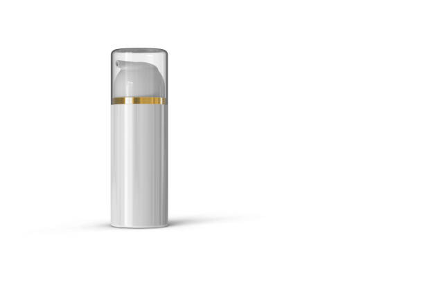 istock High resolution cosmetic bottle package 3d rendering isolated mockup fit for your design element. 1317976758