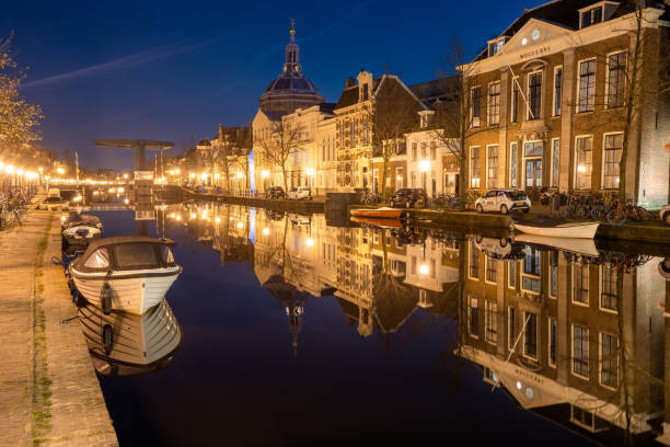 istock The Old Rhine River in Leiden by Night 1317984807
