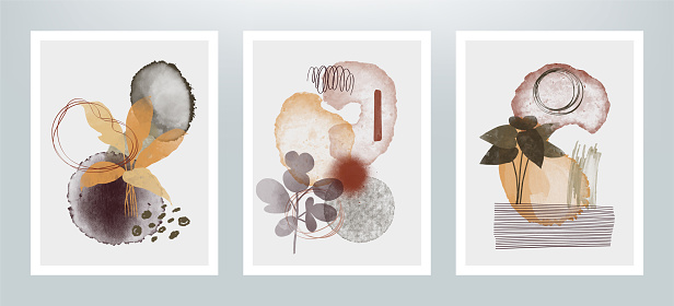 EPS 10 set of Abstract Geometric Beauty concept illustrations. Graphic elements for your creative projects.