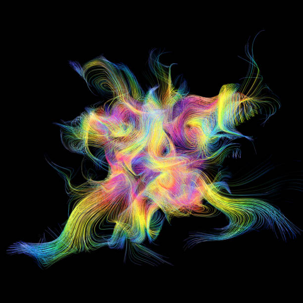 istock Abstract Colorful Wavy 3D Curls 1317994336
