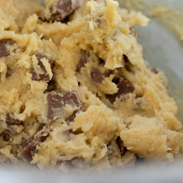 istock Freshly made chocolate chip cookie dough from a domestic kitchen. 1317994482