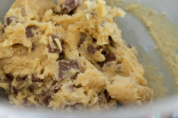 istock Freshly made chocolate chip cookie dough from a domestic kitchen. 1317994501