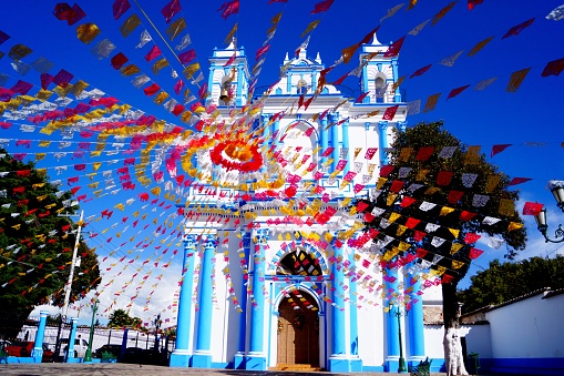 Iglesia De Santa Lucia Church in San Cristobal de las Casas, Chiapas, Mexico