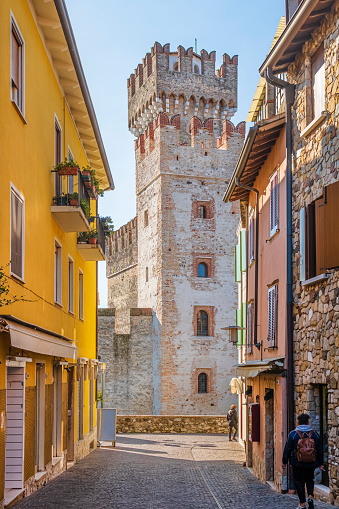 Sirmione is one of the charming towns on the shore of Lake Garda. Its castle, dating to the 13th century, is one of Italy's best preserved castles. People.