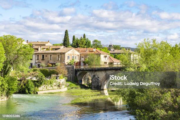 View Of The Medieval Village Of Sauve Stock Photo - Download Image Now