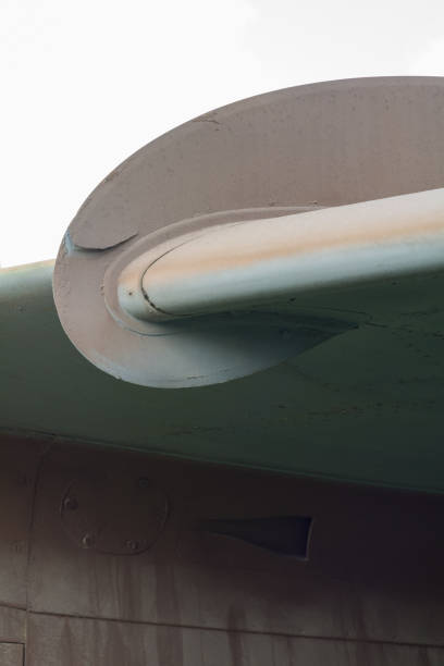 istock airplane wing part close up, classic design 1318006621
