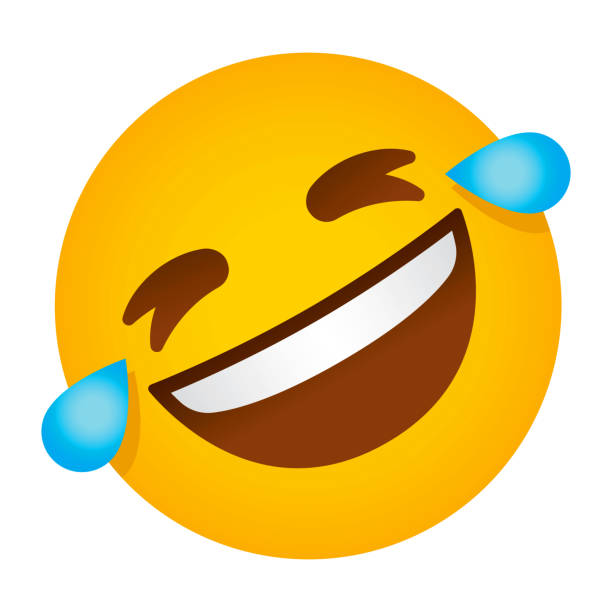 Rolling on the Floor Laughing Emoji Icon vector art illustration