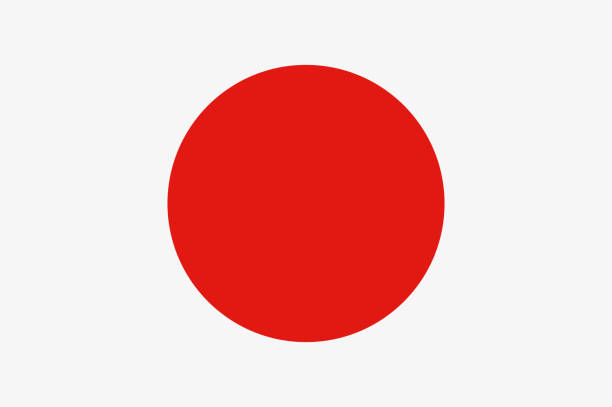 ilustraciones, imágenes clip art, dibujos animados e iconos de stock de bandera vectorial de la república de japón. bandera nacional de japón. ilustración - japanese flag japan flag white