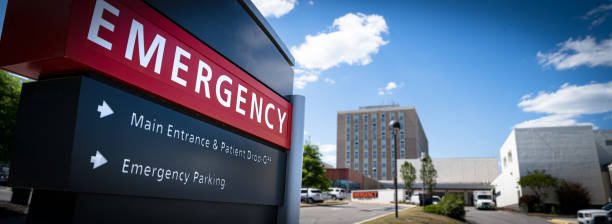 Emergency Room Sign stock photo