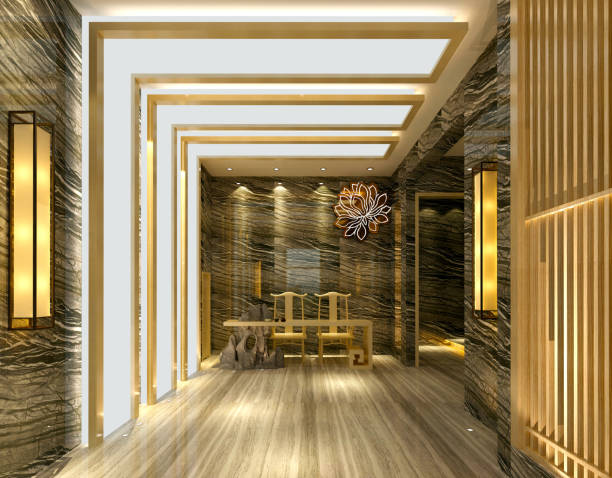 istock 3d render of cafe restaurant interior 1318050617