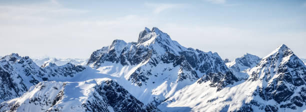 istock Snow Covered Canadian Mountain Landscape 1318051339