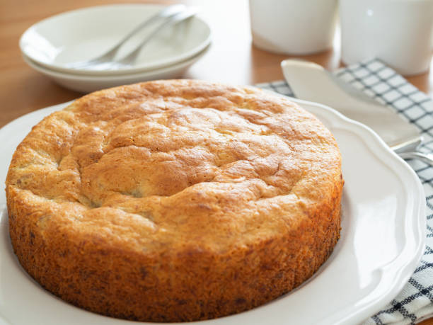 istock Banana cake on a plate 1318057780