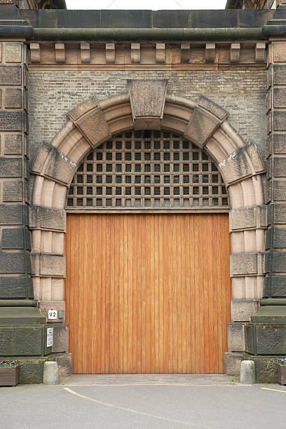 Wandsworth Prison gate Prison gate. wandsworth photos stock pictures, royalty-free photos & images