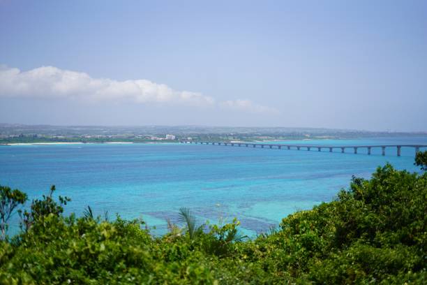istock Miyako Blue Ocean and bridge 1318070894