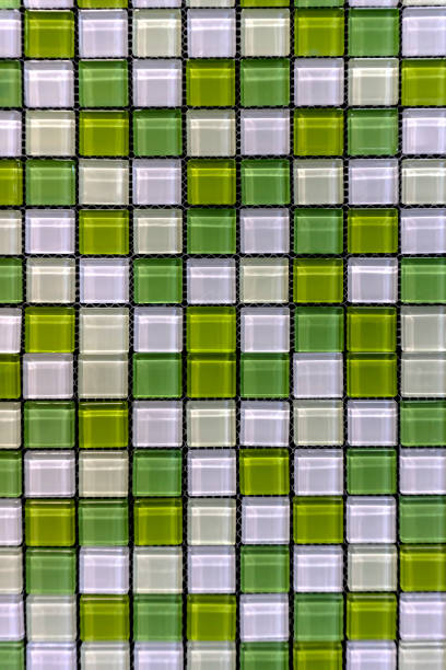istock Background, Texture Ceramic Tile Mosaic, Color green 1318071607
