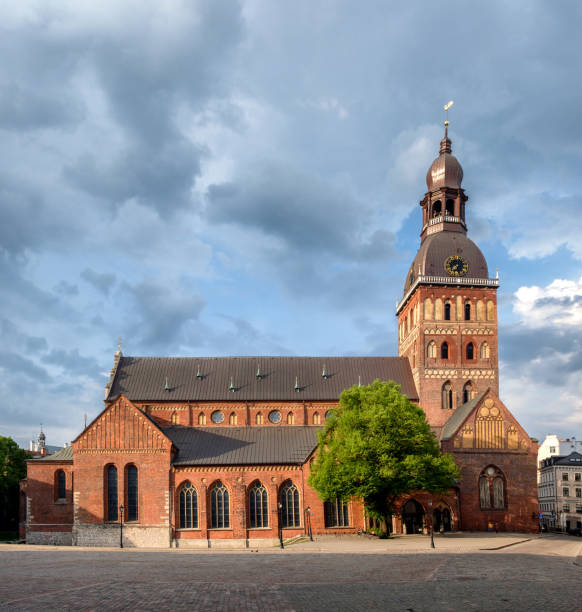 istock Cathedral in the old town, square. 1318088179