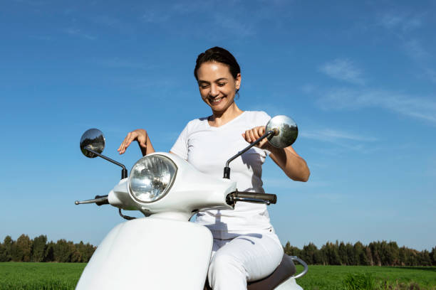 istock Traveling with Motor Scooter 1318098132