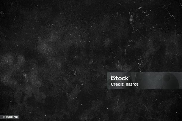 Stone Black Texture Background Dark Cement Wall Stock Photo - Download Image Now - Textured, Textured Effect, Black Color