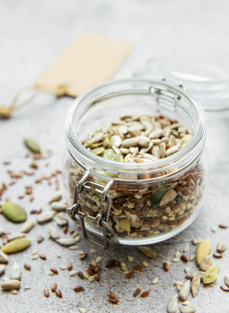 istock Mix different seeds for a healthy salad 1318101826