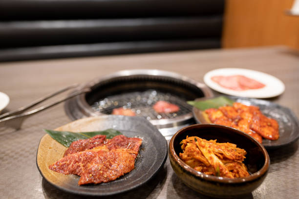 istock Yakiniku and Kimchi, Yakiniku Dinner Table 1318110059
