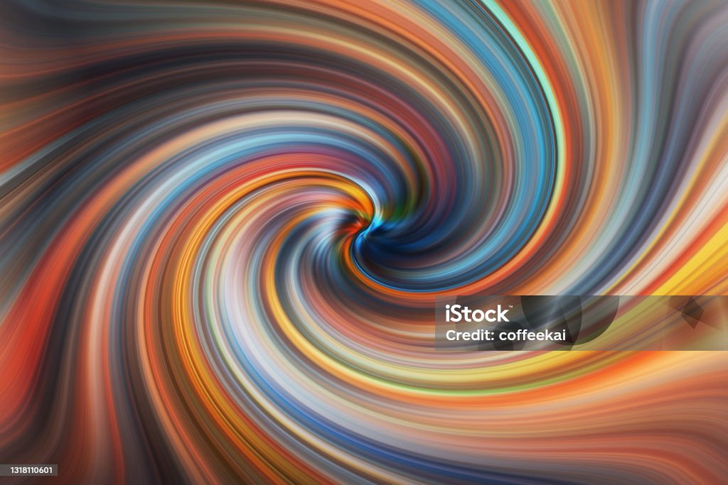 colorful spinning , Mixing Color Blender twisted and Twirling shade of vivid colors abstract for background. Absence Stock Photo