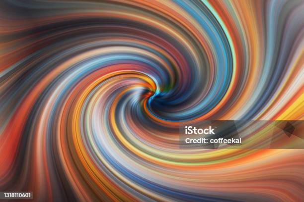 Colorful Spinning Mixing Color Blender Twisted And Twirling Shade Of Vivid Colors Abstract For Background Stock Photo - Download Image Now