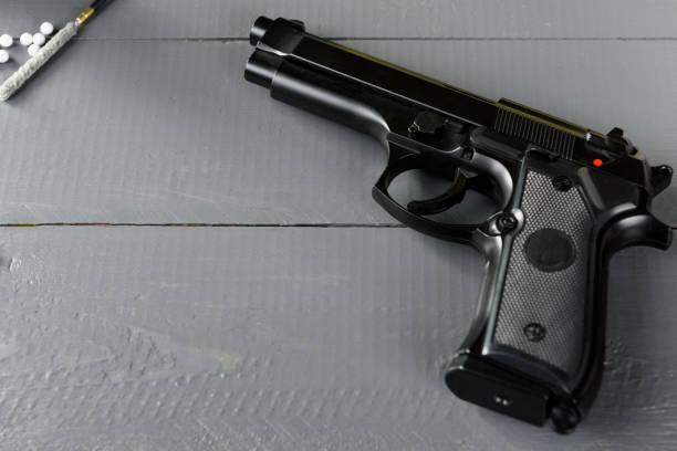 istock Cleaning the gun - replicas for airsoft games 1318121341