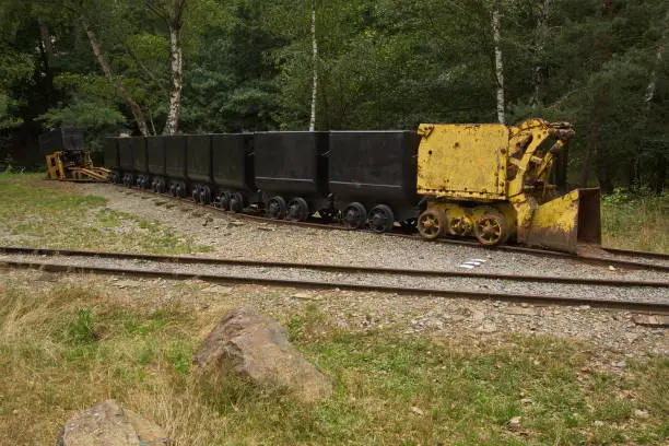 Mining train in Stříbro,Plzeň Region,Czech Republic,Europe