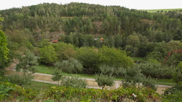 Valley of the river Mže in Stříbro,Plzeň Region,Czech Republic,Europe