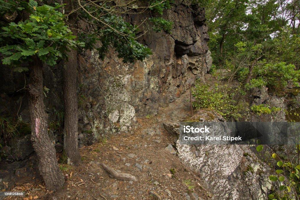 Hiking track in the valley of river Mze in Stribro,Plzen Region,Czech Republic,Europe Bohemia - Czech Republic Stock Photo