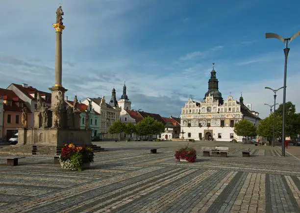 Main square in Stříbro,Plzeň Region,Czech Republic,Europe