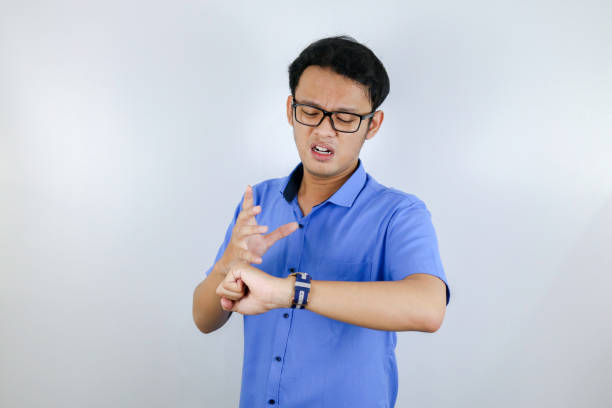 istock Being late to work and deadline, Young asian man is time delay and late on project. Executive angry, hurry, stress, frustrated and unsatisfied worker man lateness to office. 1318144840