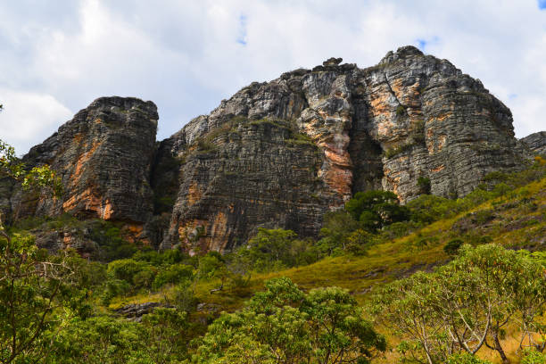 istock The ramparts of a remote canyon 1318148468