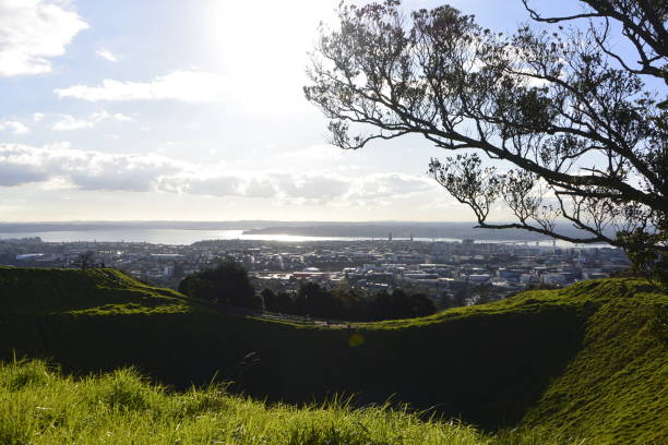 istock Sunset on the top of mount Eden 1318152454