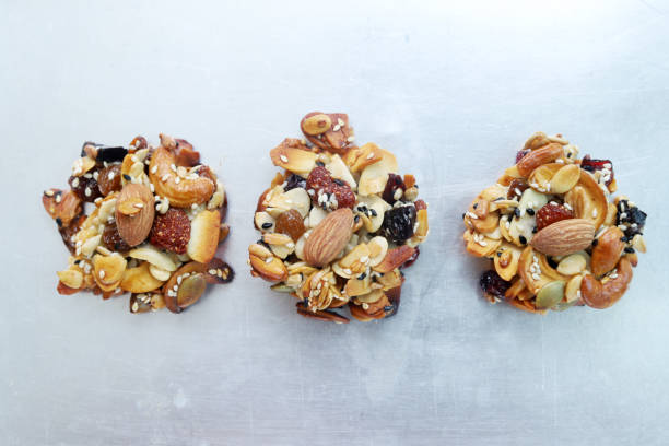 istock Homemade cereal snacks mixed with sweet nuts 1318153334