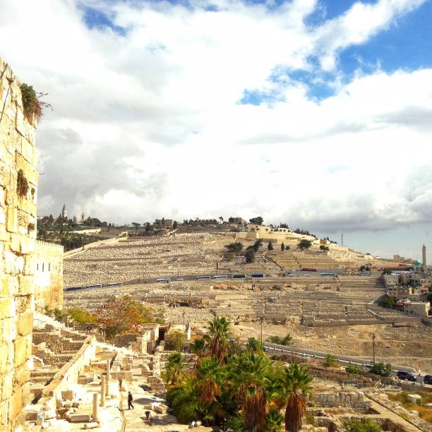 israel, cemitério judeu - muro da cisjordânia fotos - fotografias e filmes do acervo
