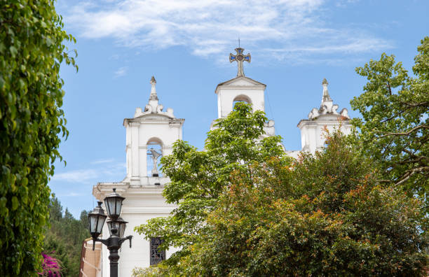 istock White church in the town square 1318159845
